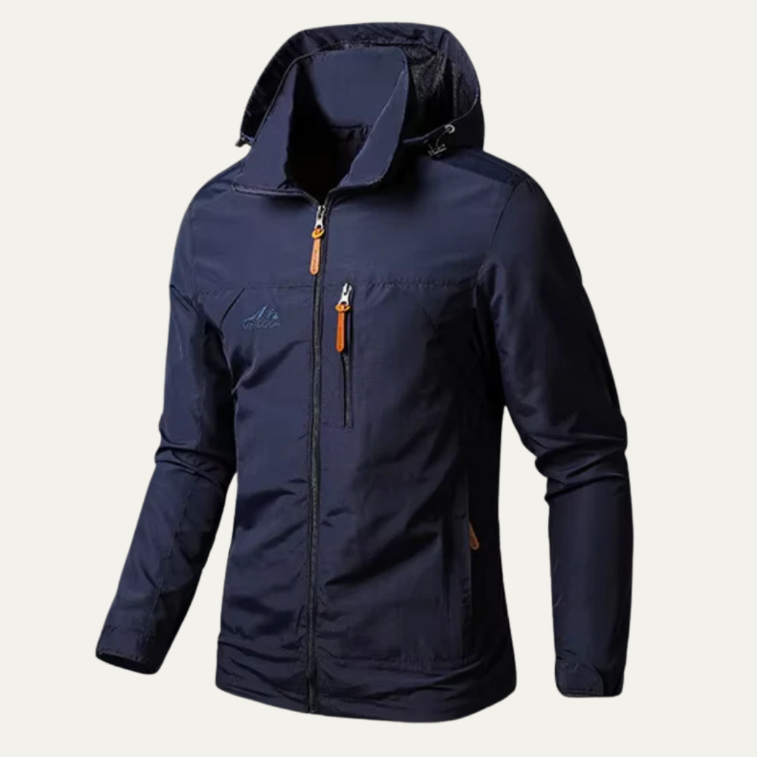VogeLuxe | Men’s Lightweight Hooded Utility Windbreaker Jacket