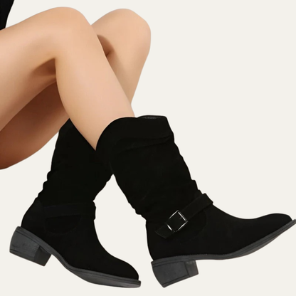 VogeLuxe | Women’s Casual Mid Height Western Boot