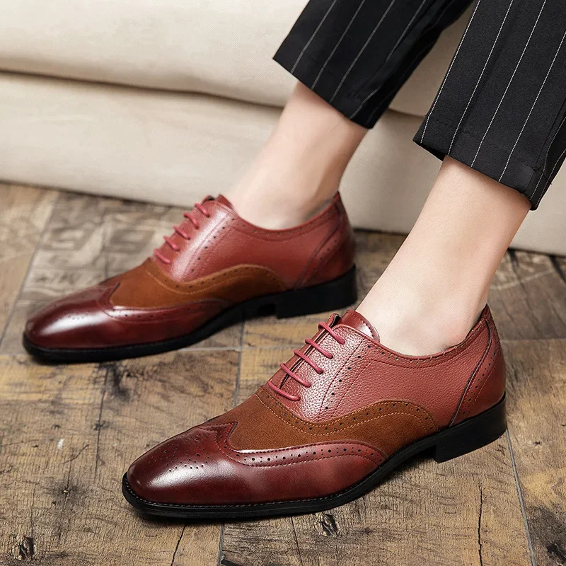 Classic Vegan Leather Dress Shoes for Men