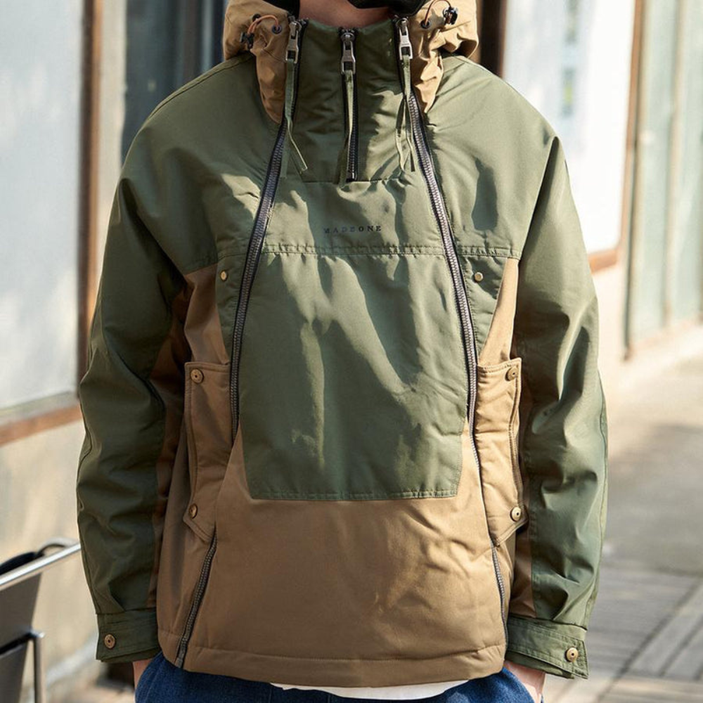 VogeLuxe | Men’s Technical Pullover Anorak Jacket