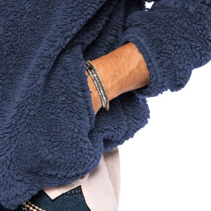 VogeLuxe | Men’s Thick Plush Winter Zip Hoodie
