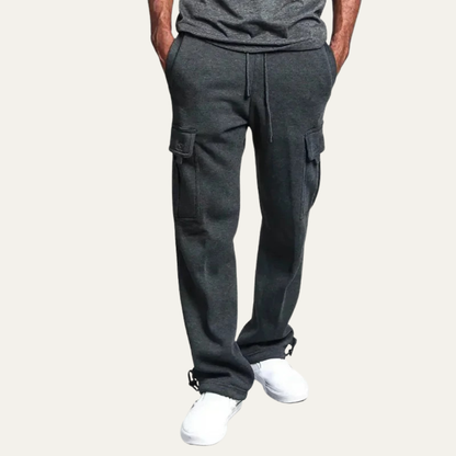 VogeLuxe | Men’s Utility Cargo Sweatpants with Adjustable Cuffs