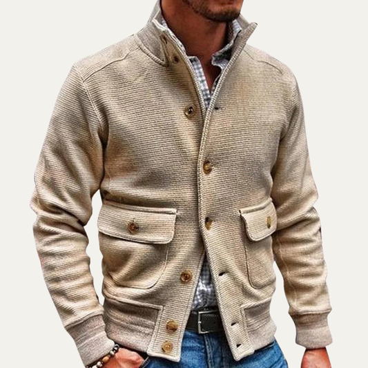 VogeLuxe | Men’s Knitted Cardigan Jacket