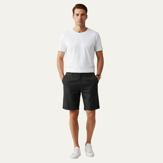 VogeLuxe | Men’s Tailored Flat Front Dress Shorts