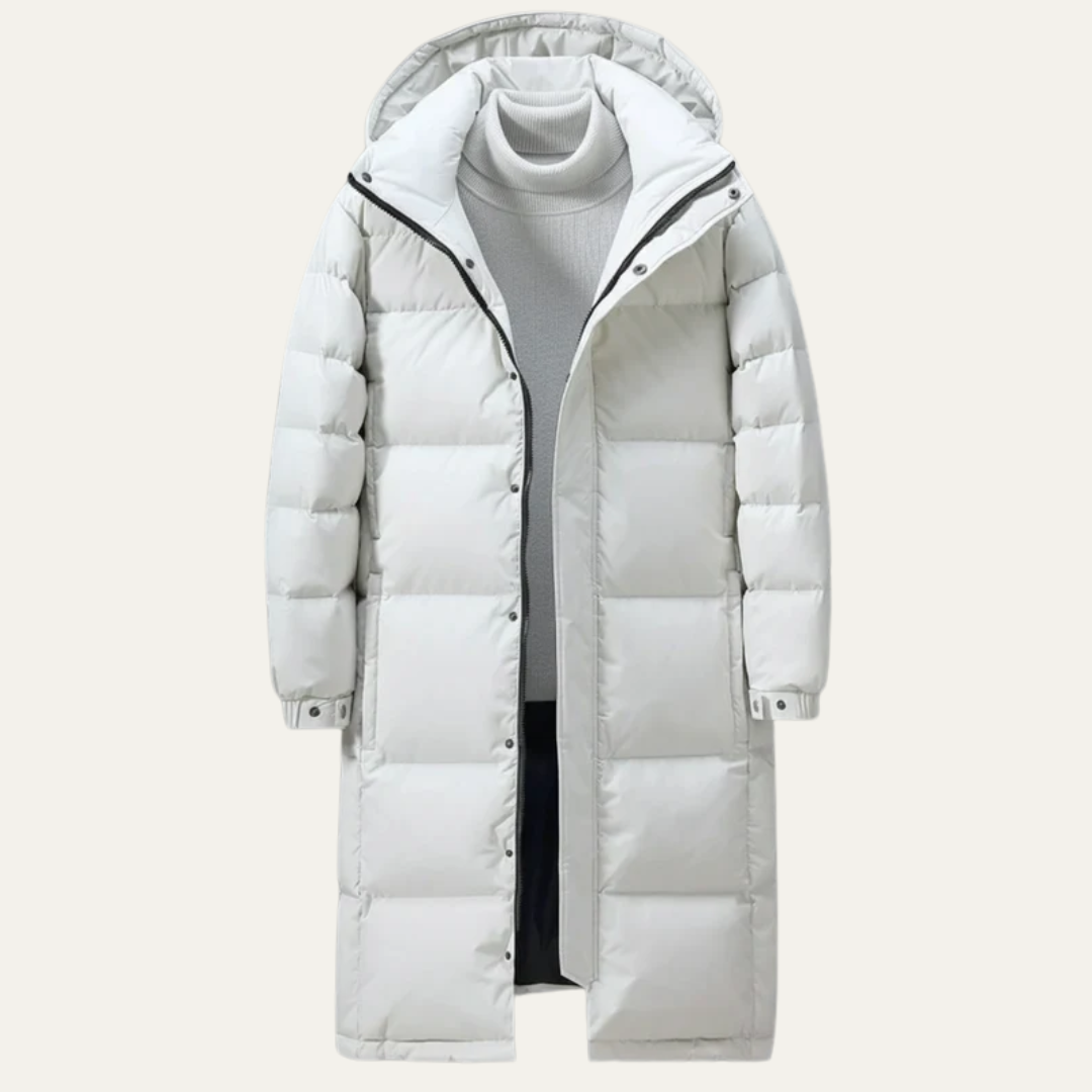 VogeLuxe | Men’s Insulated Long Quilted Puffer Coat