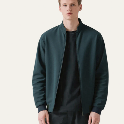 VogeLuxe | Men’s Stylish Stand Collar Bomber Jacket