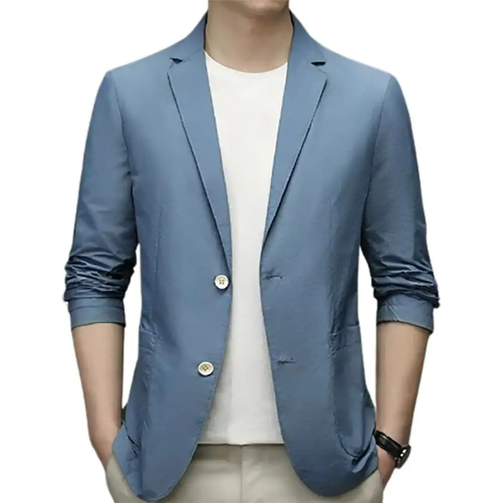 Slim Fit Men's Casual Two Button Blazer