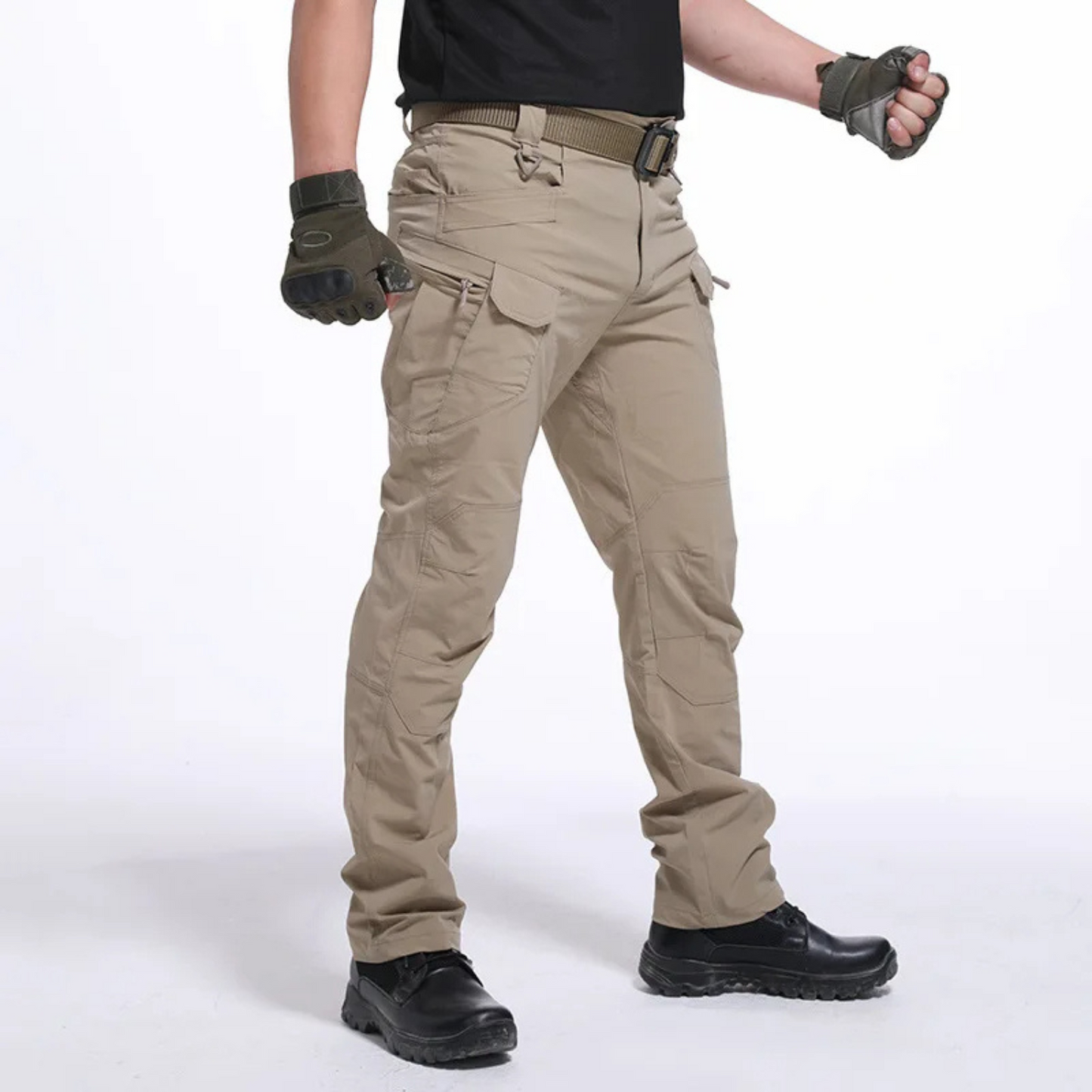 Durable Water-Resistant Hiking Cargo Pants for Men