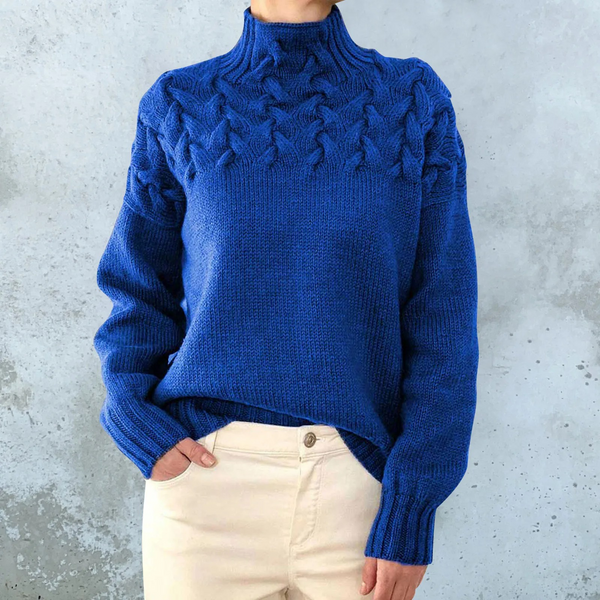 Cozy Women's Winter Cable Sweater