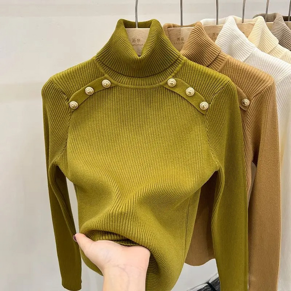 Women's Classic Fit Soft Winter Turtleneck Sweater