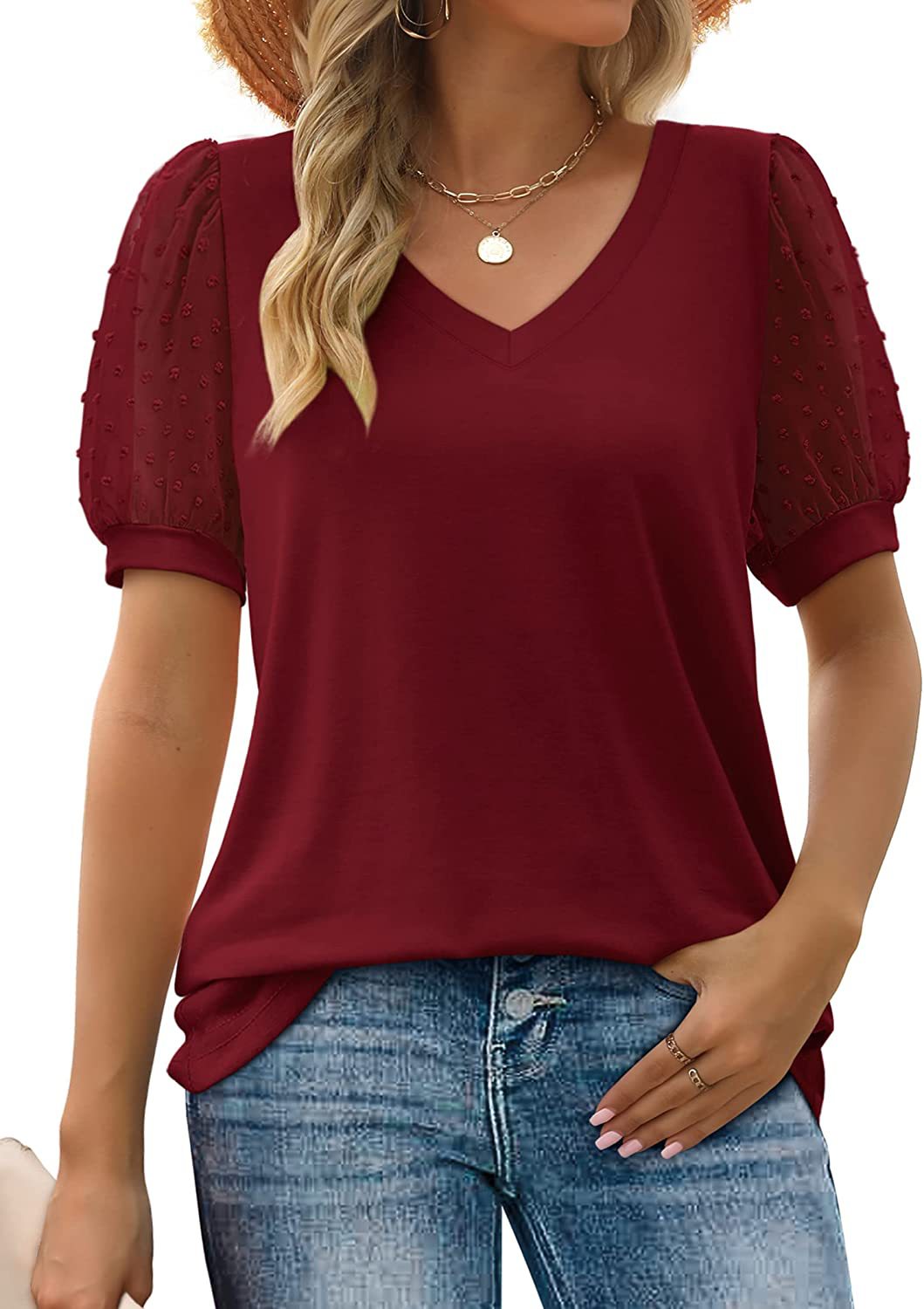 Classic V-Neck Tummy Control Top for Women