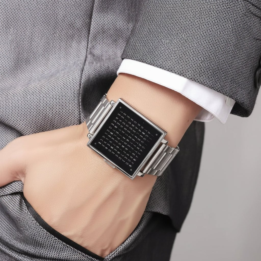 Slim LED Stainless Steel Unisex Digital Wrist Watch