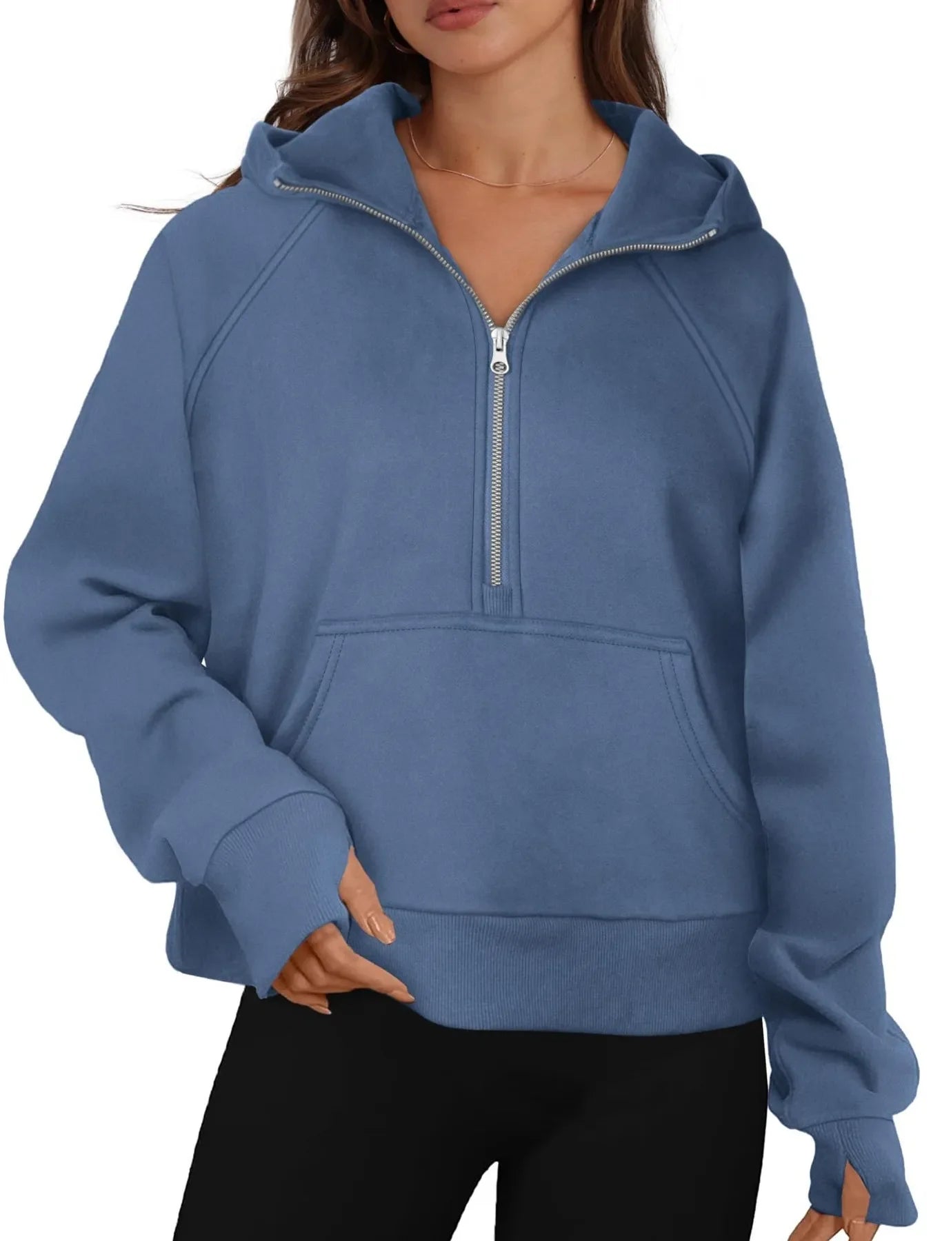 Pullover Fleece Jacket with Pouch Pocket