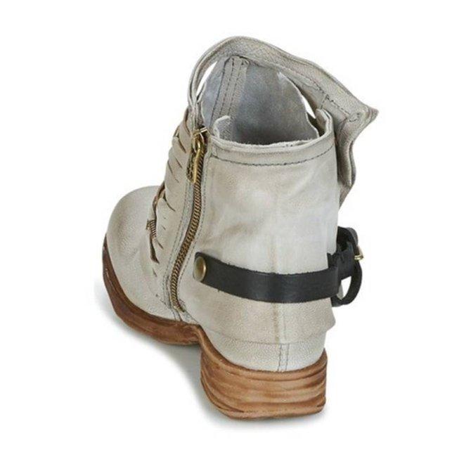 Chic Vegan Ankle Boots for Women with Block Heel and Zip