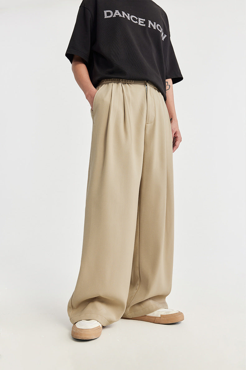 Relaxed Fit Mens Drawstring Trousers