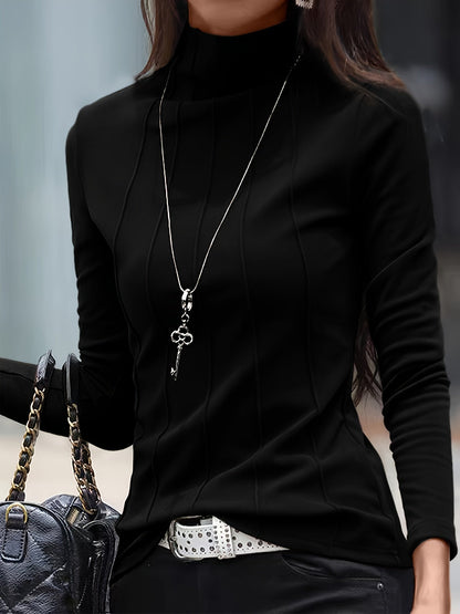 Women's Classic Crew Neck Winter Sweater Top