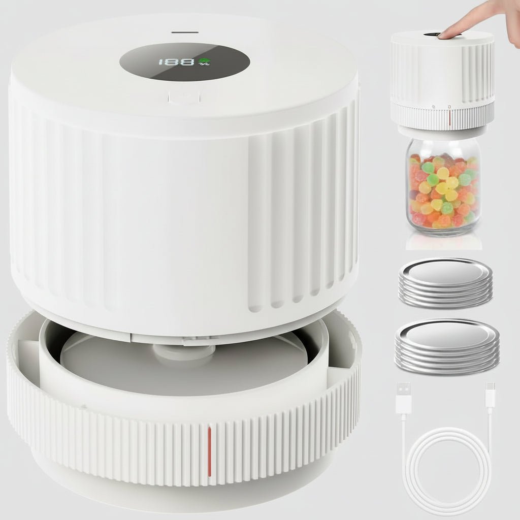 Easy Food Storage Mason Jar Sealer Kit