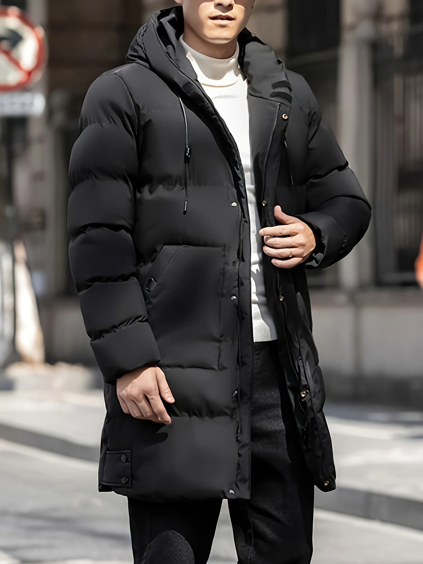 Comfortable Insulated Men's Puffer Coat for Daily Wear
