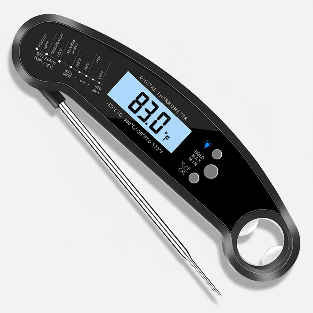 Accurate Instant Read Meat Thermometer for Grilling