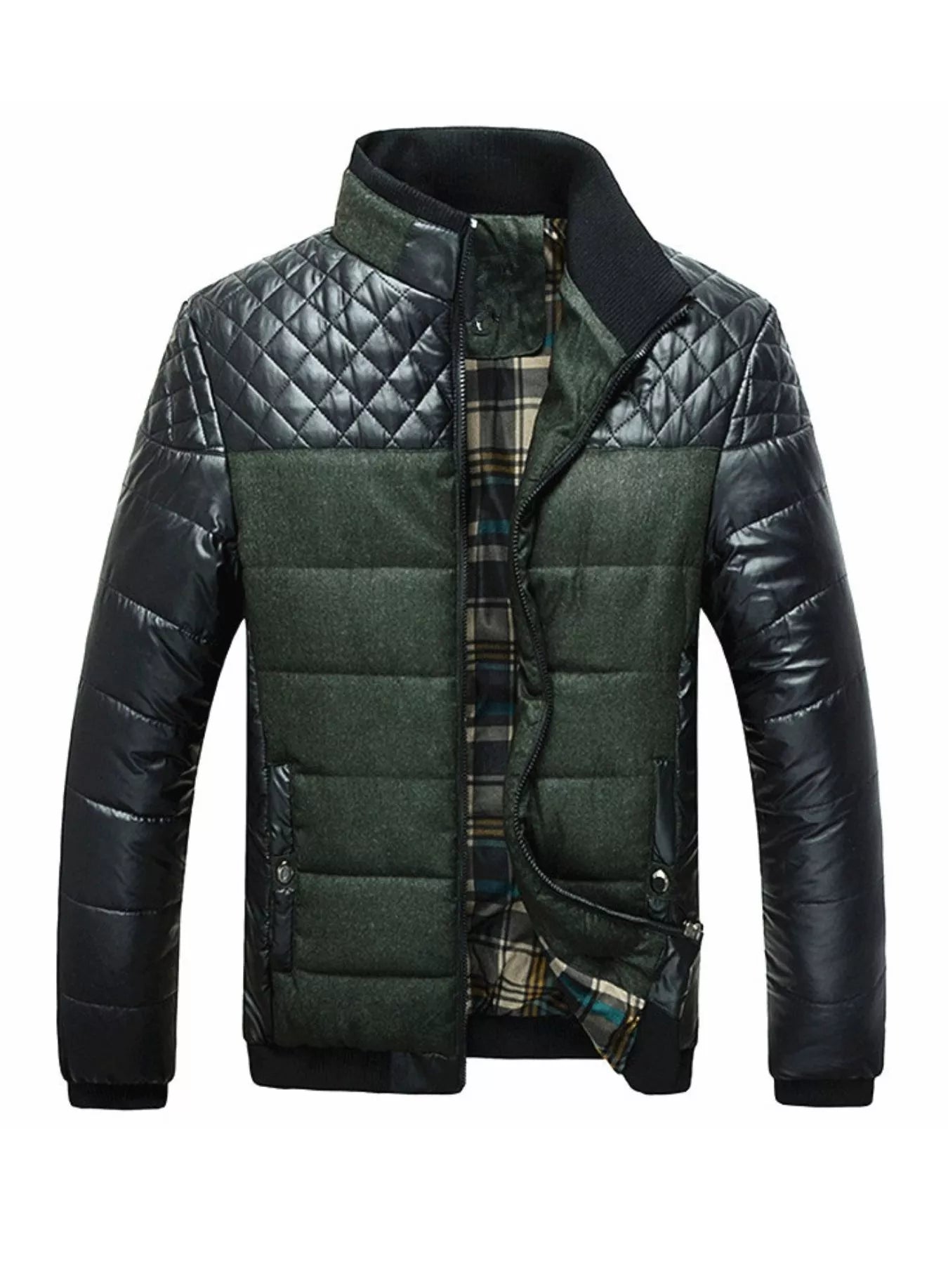 Big and Tall Insulated Puffer Coat - VogeLuxe