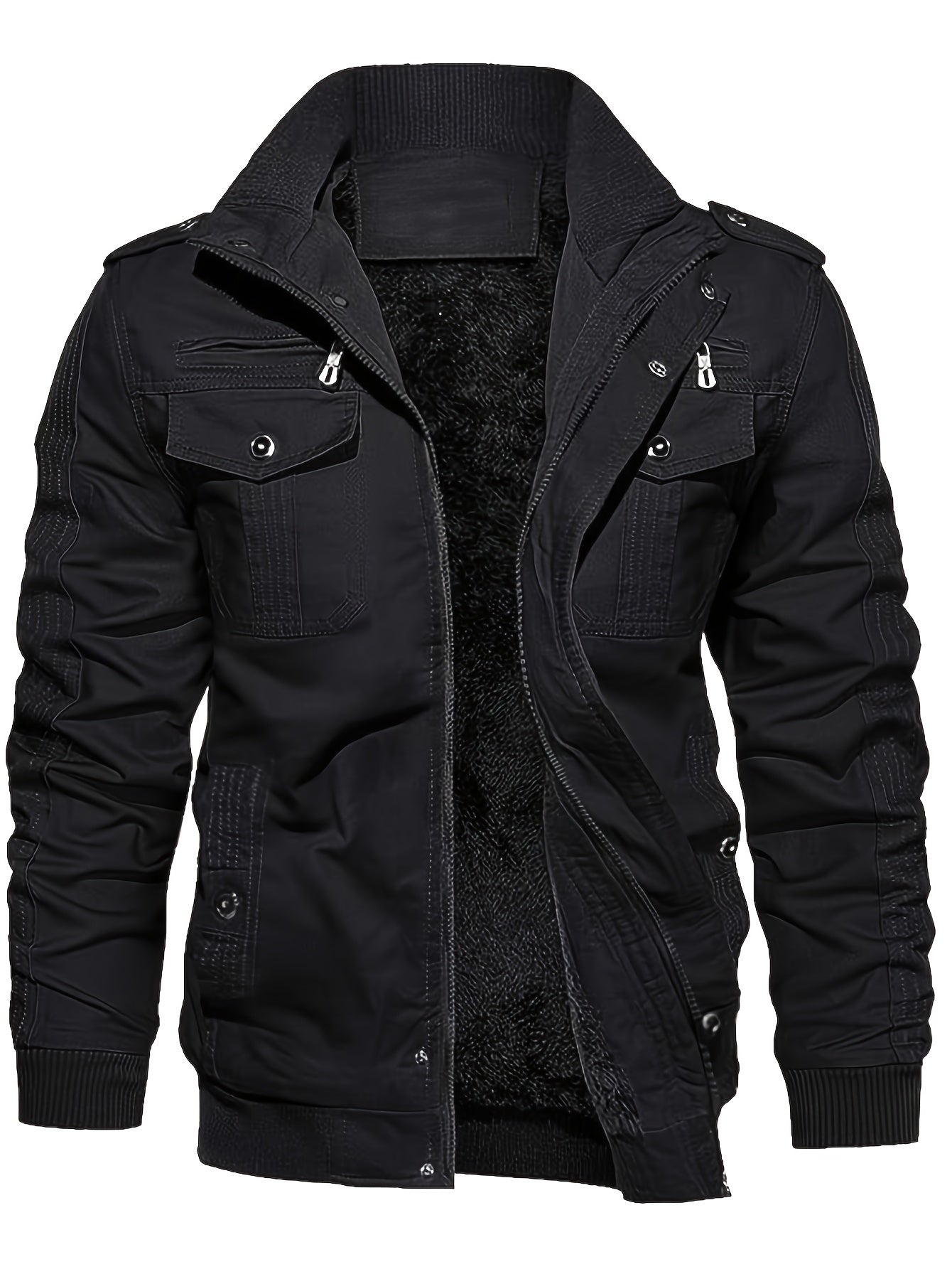 Warm Waterproof Mens Winter Jacket with Hood - VogeLuxe