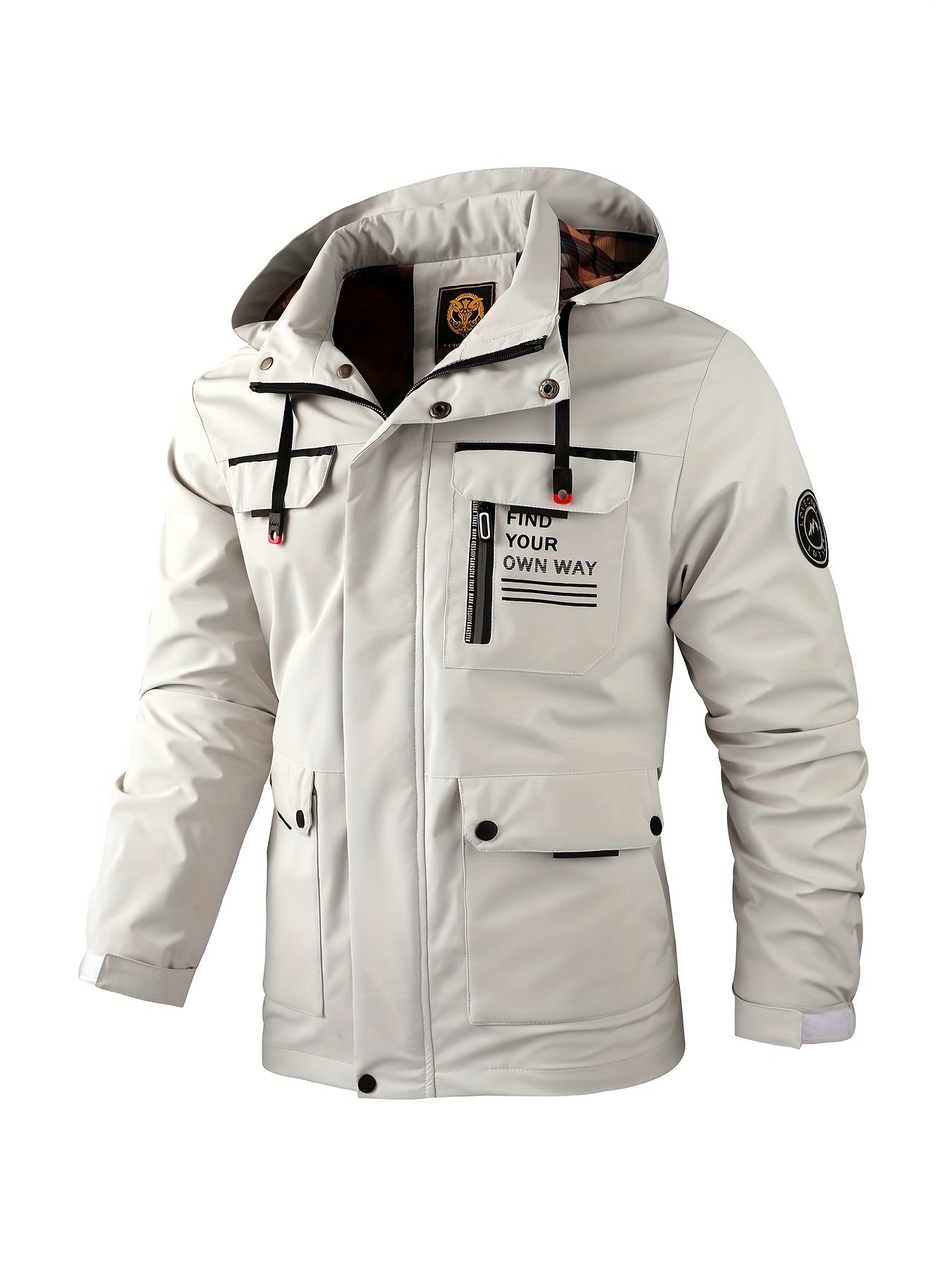 Waterproof Men's Hooded Work Jacket