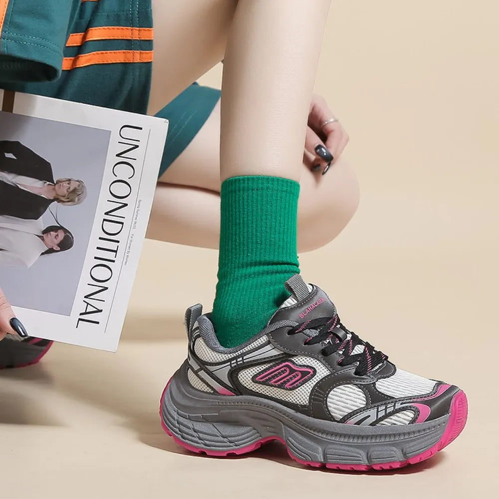 Tie Up Running Sport Shoes - BritishElegance