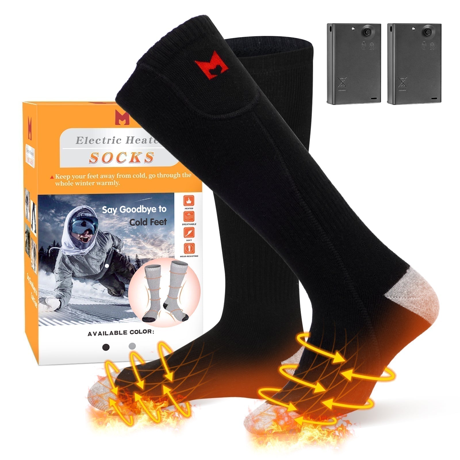 Warm Electric Heated Socks for Men and Women - VogeLuxe