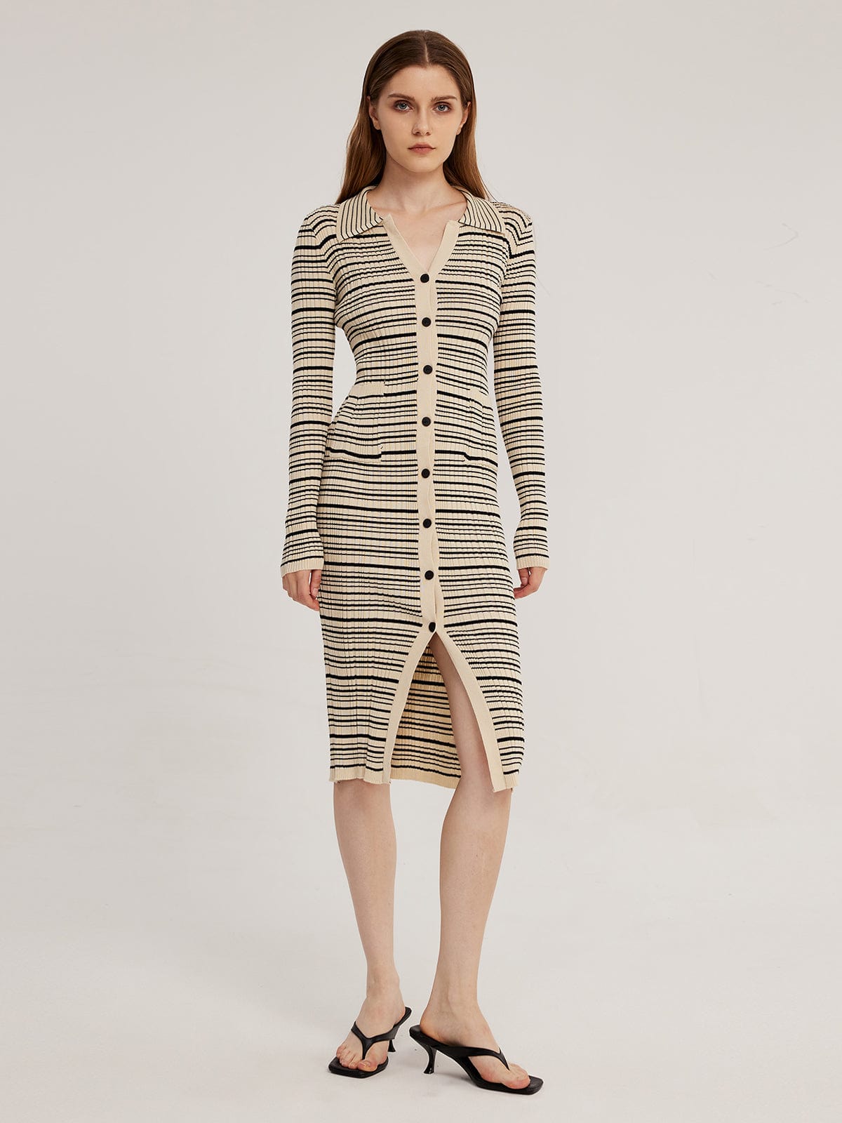 Lightweight Breathable Stripe Dress for Women - BritishElegance