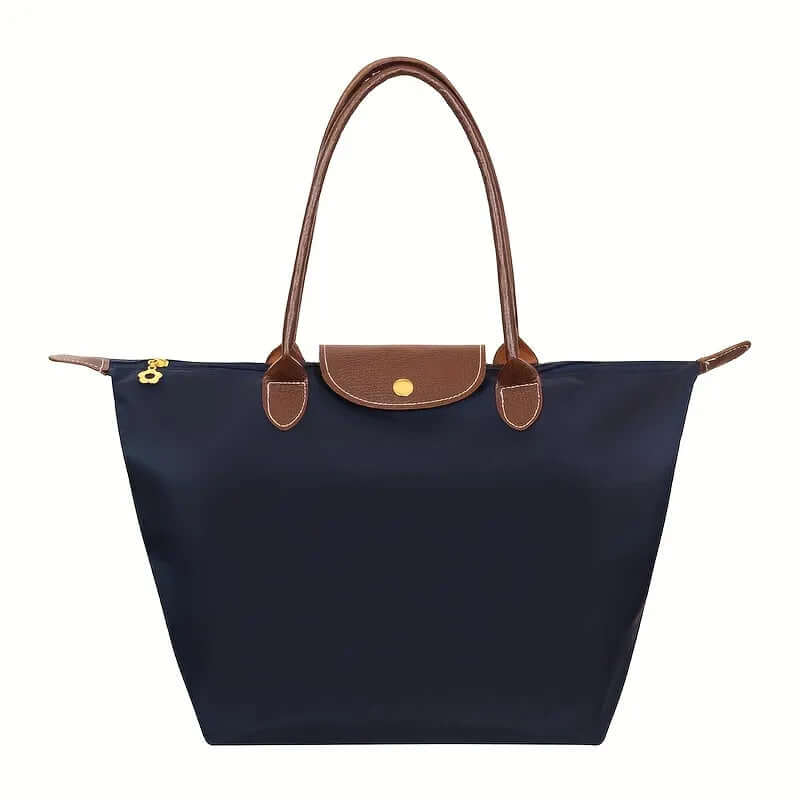 Classic Ladies Leather Tote Bag with Pockets