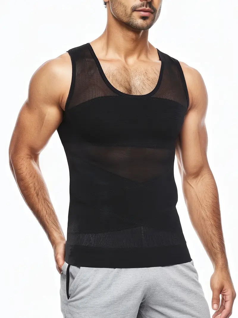Men's Fitted Slim Fit Base Layer Tank Top