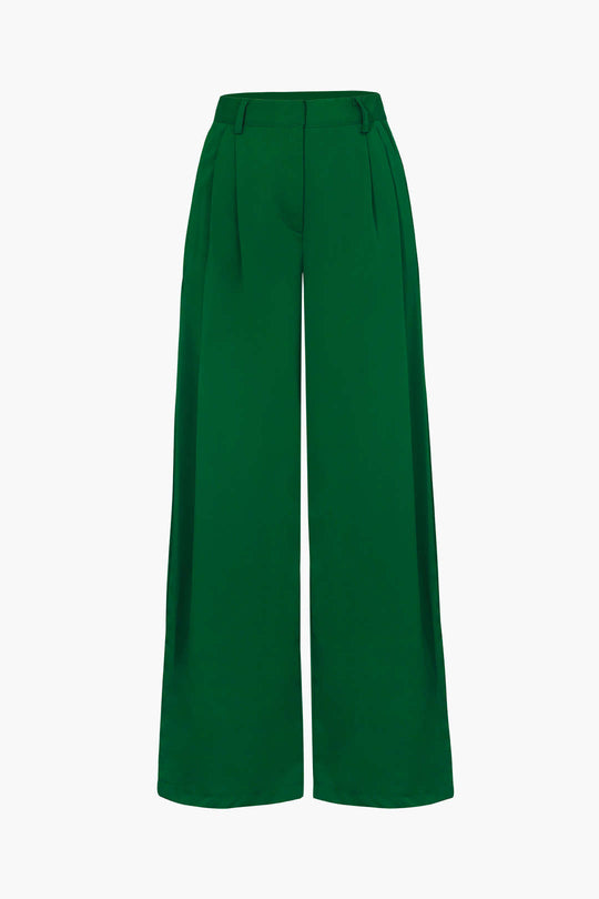 Comfortable Women's Wide Leg Suit Pants with Pockets - VogeLuxe