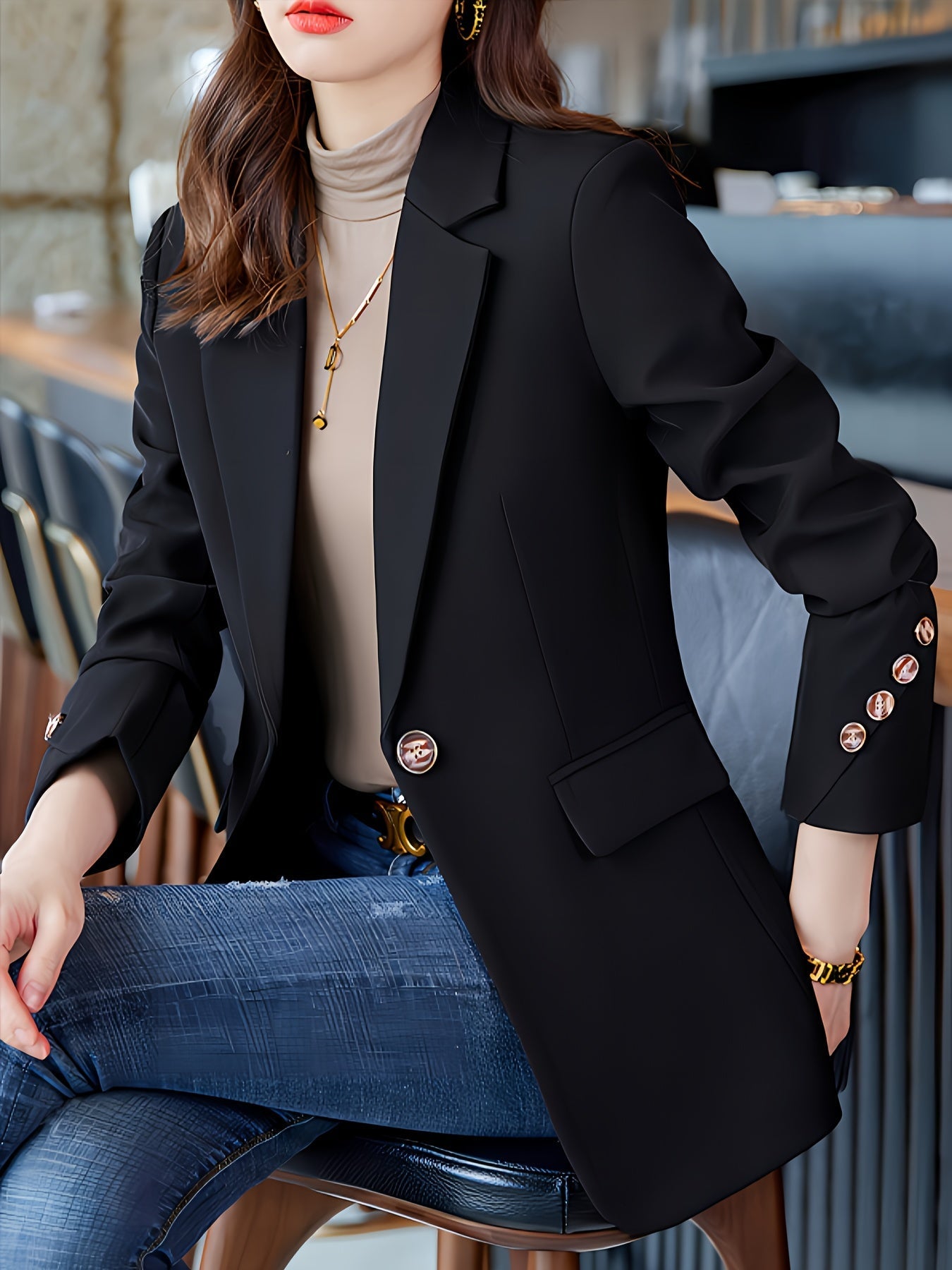 Elegant Ladies Extended Coat