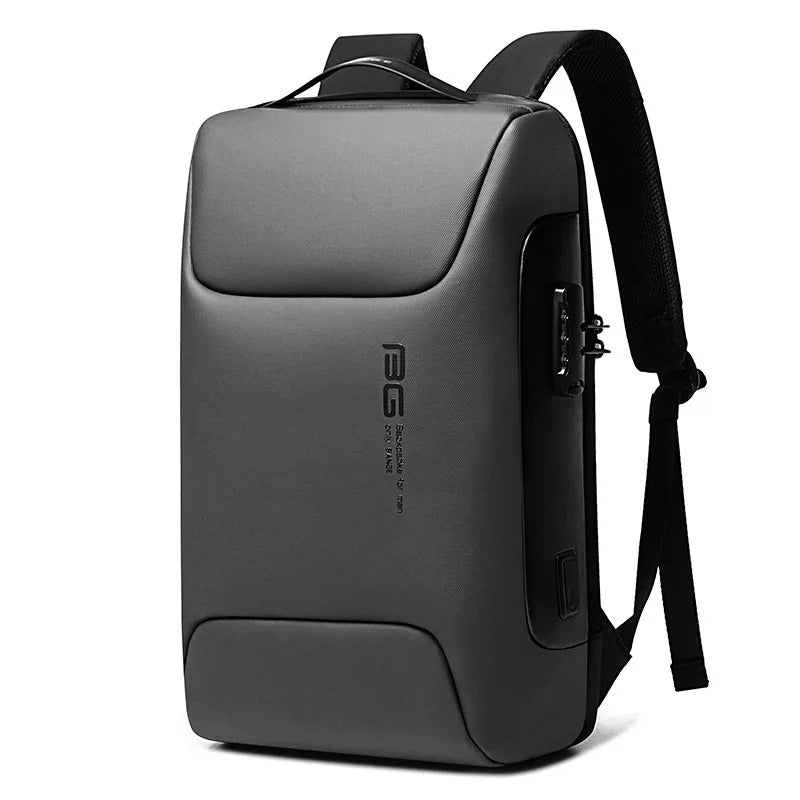 Secure Laptop Backpack 15.6in Waterproof Travel Bag