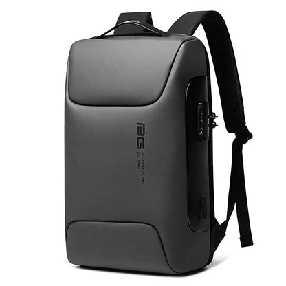 Secure Laptop Backpack 15.6in Waterproof Travel Bag
