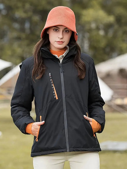 Warm Hooded Puffer Coat for Women