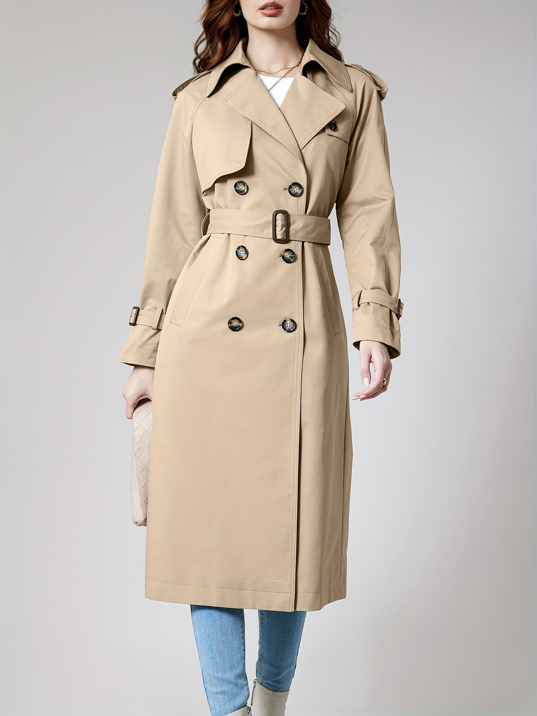 Classic Double Breasted Winter Coat - VogeLuxe