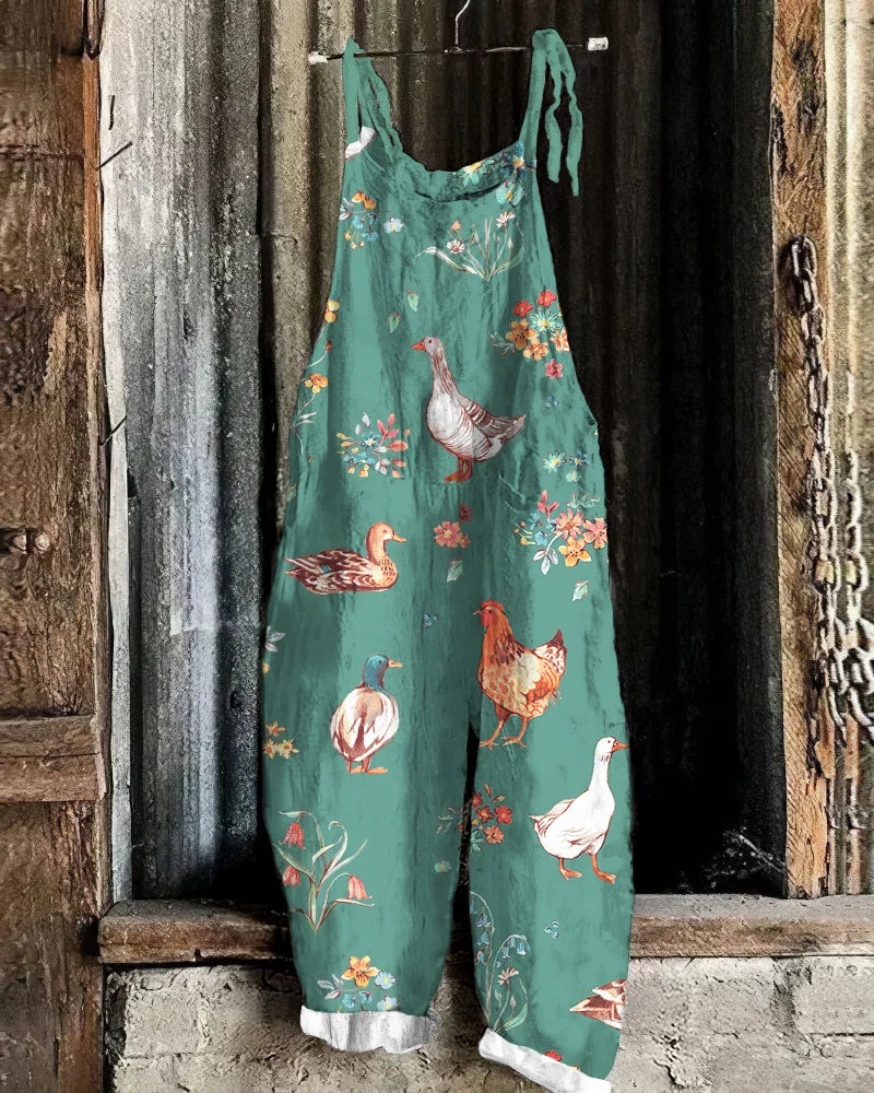 Summer Floral Print Women's Jumpsuit