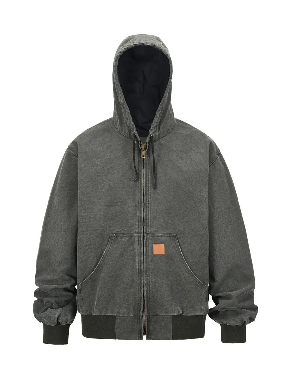 Men's Casual Faded Hoodie Jacket - VogeLuxe