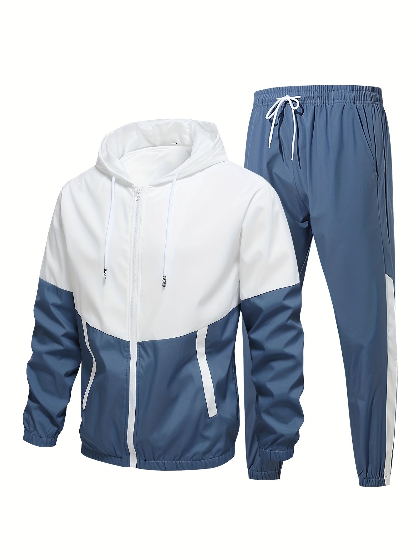 Relaxed Fit Mens Tracksuit with Full Zip Jacket