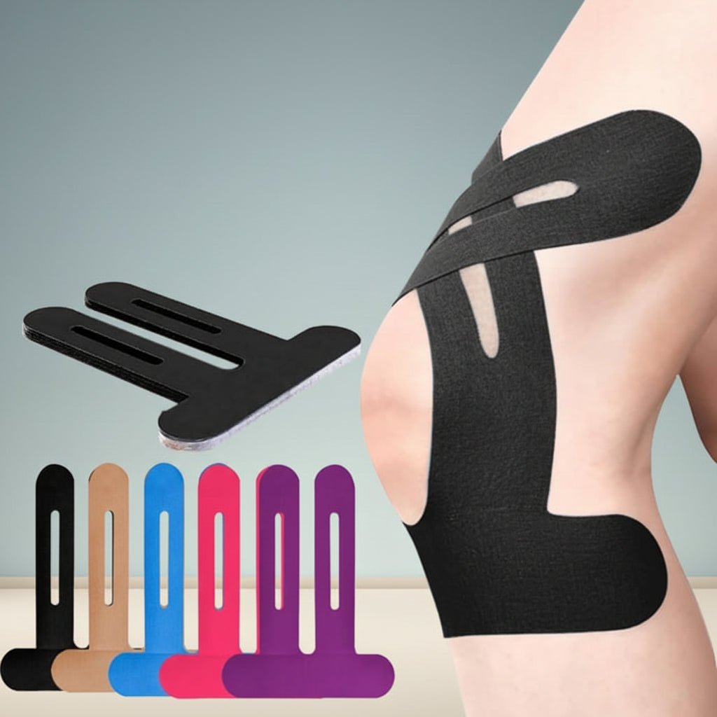 Athletic Knee Support Wrap Precut Sports Injury Relief - VogeLuxe