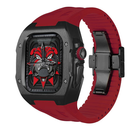 Durable Titanium Case and Soft Rubber Strap for Apple Watch Ultra