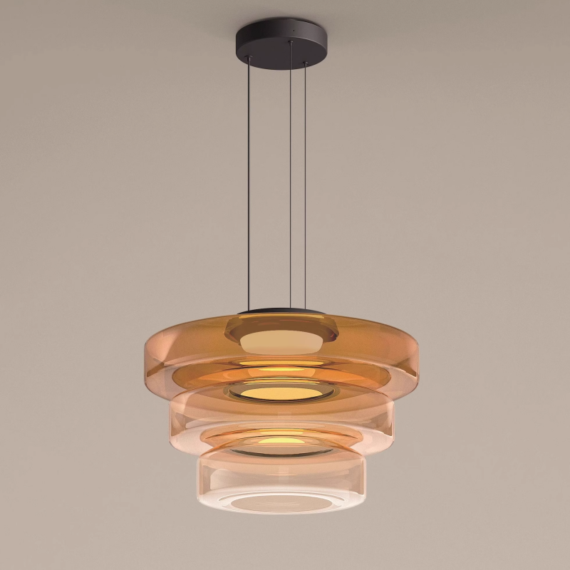 Modern Glass Drop Ceiling Light Fixture - VogeLuxe