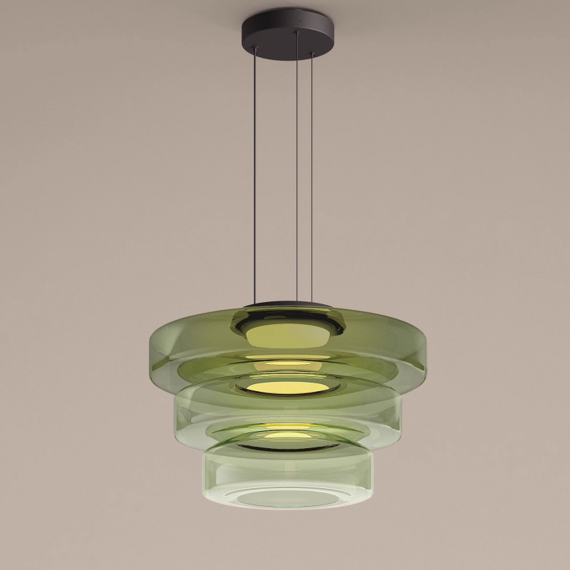 Modern Glass Drop Ceiling Light Fixture