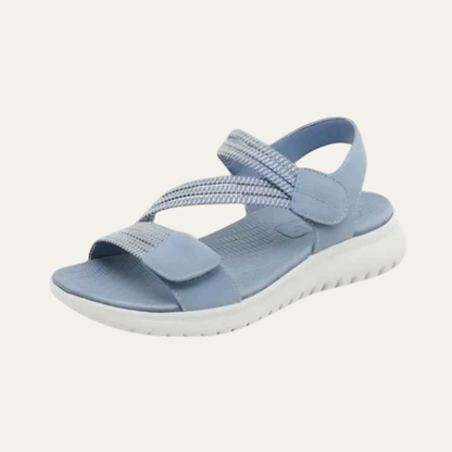VogeLuxe | Women’s Woven Cross Strap Open Toe Slingback Sandals