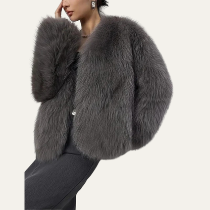 VogeLuxe | Women’s Cropped Fur Jacket