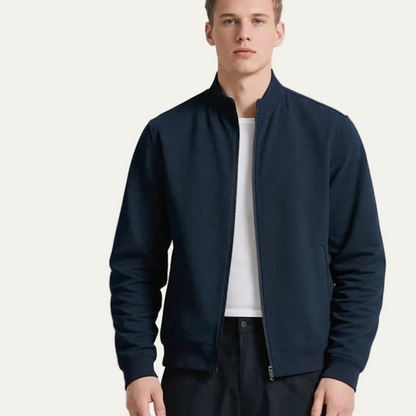 VogeLuxe | Men’s Stylish Stand Collar Bomber Jacket
