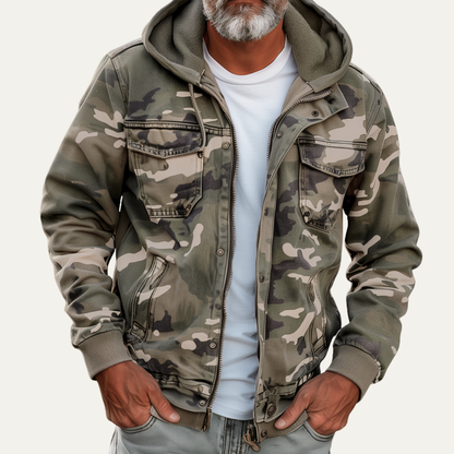 VogeLuxe | Men’s Camouflage Hybrid Jacket