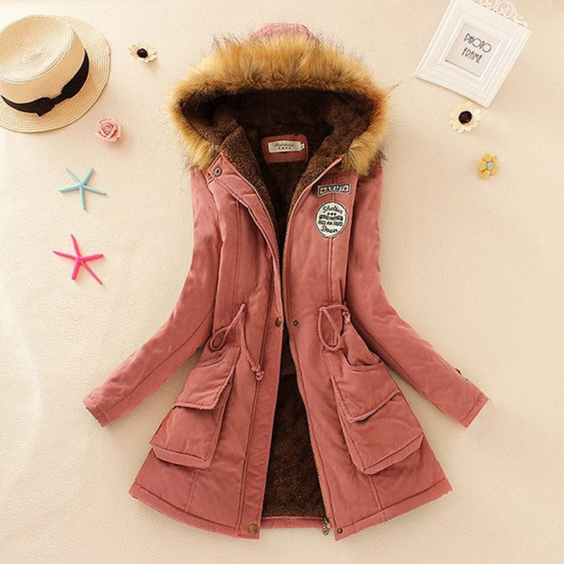 Ladies Waterproof Parka Coat with Hood