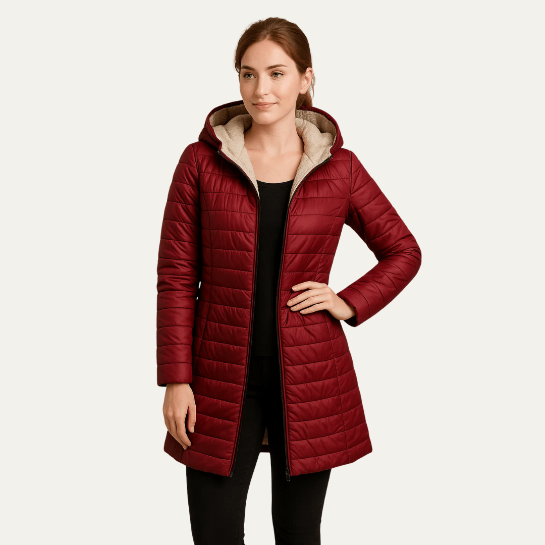 VogeLuxe | Women’s Quilted Mid Length Puffer